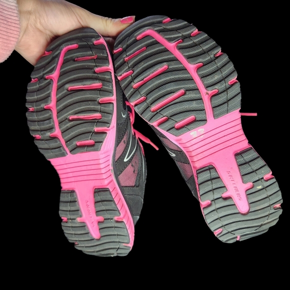 Skechers Black and Pink Sport Sneakers - Picture 4 of 7